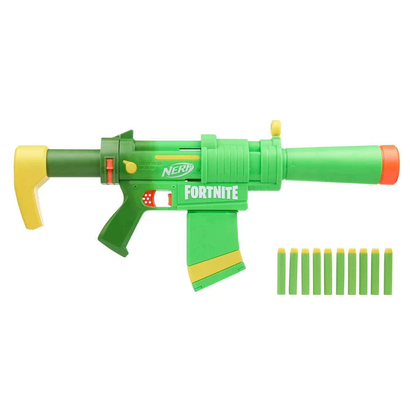 美版NERF热火Fortnite SMG-Zesty死拽夫stf手动软弹发射器玩具枪 - 图0