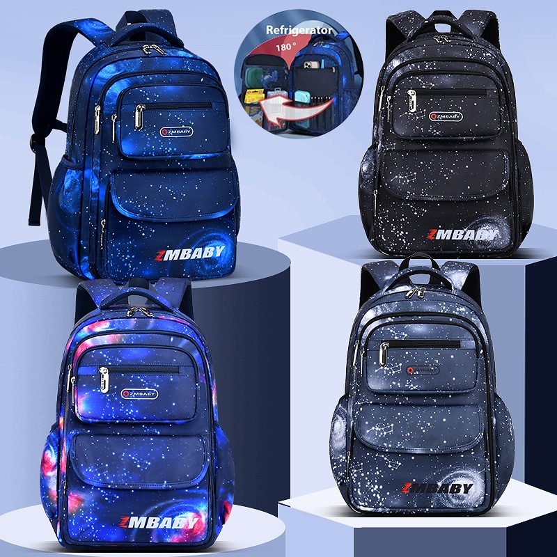 Primary School Bags Boys Grades 1-6 Backpack For Students Wa - 图0