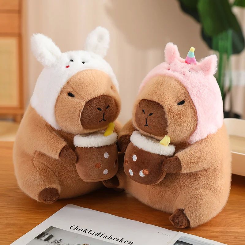 Capybara Plush Toy Simulation Capibara Cosplay Unicorn Dinos - 图2