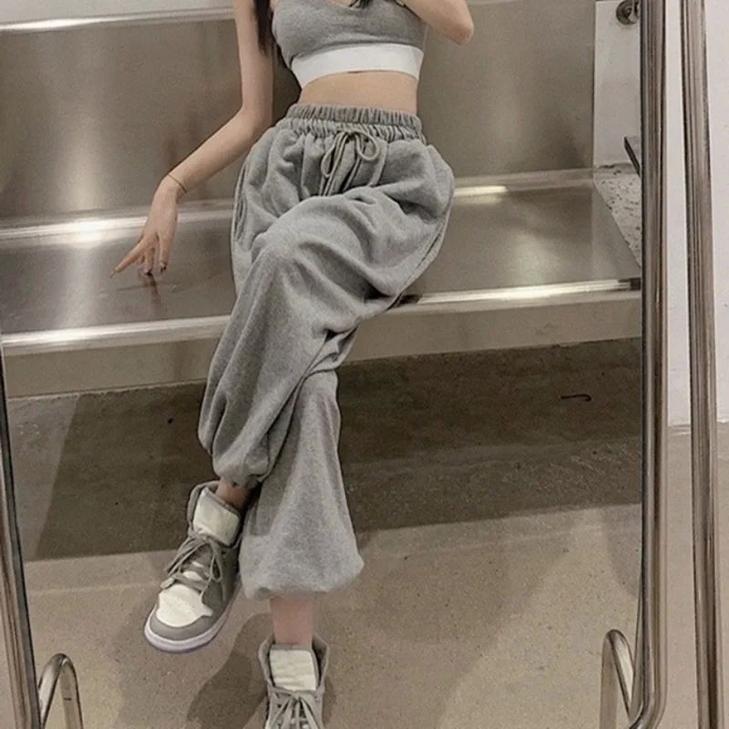 Jodimitty Oversize Women White Jogging Sweatpants Korean Fas - 图3