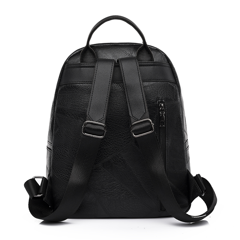 Female High Quality Soft Leather Book School Bags For Teenag - 图2