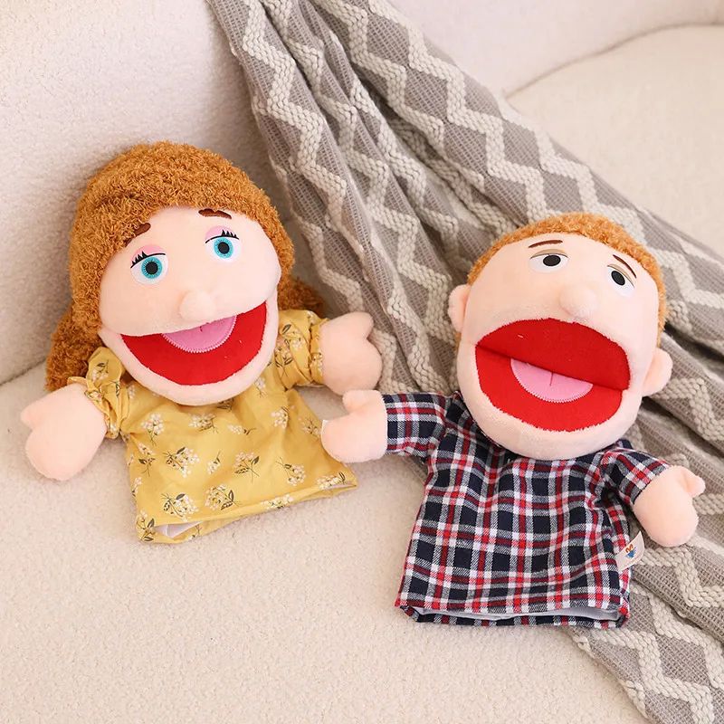 28-33cm Kids Plush Finger & Hand Puppet Popular Activity Boy - 图3