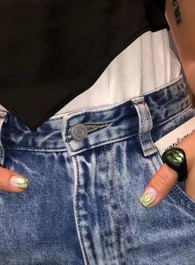 坏熊黑色哑光宝石手作订制戒指