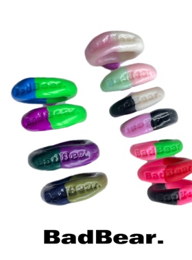 坏熊集市撞色素圈撞色戒指定制