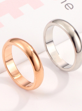 结婚对戒情侣戒指不锈钢简约情侣