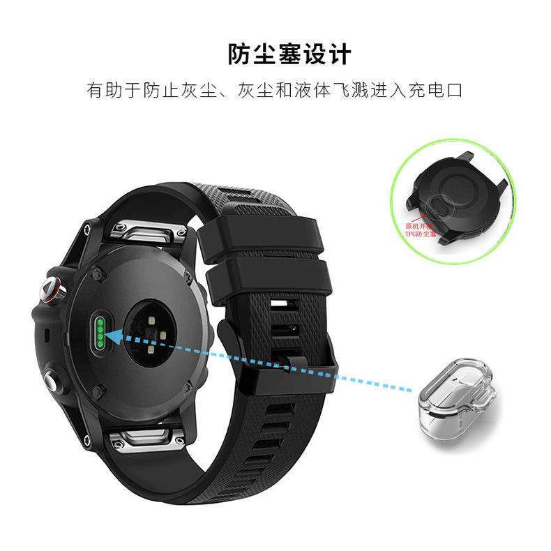 适用佳明手表965防尘塞Fenix7 vivoactive3 F935充电口塞飞耐Venu - 图0