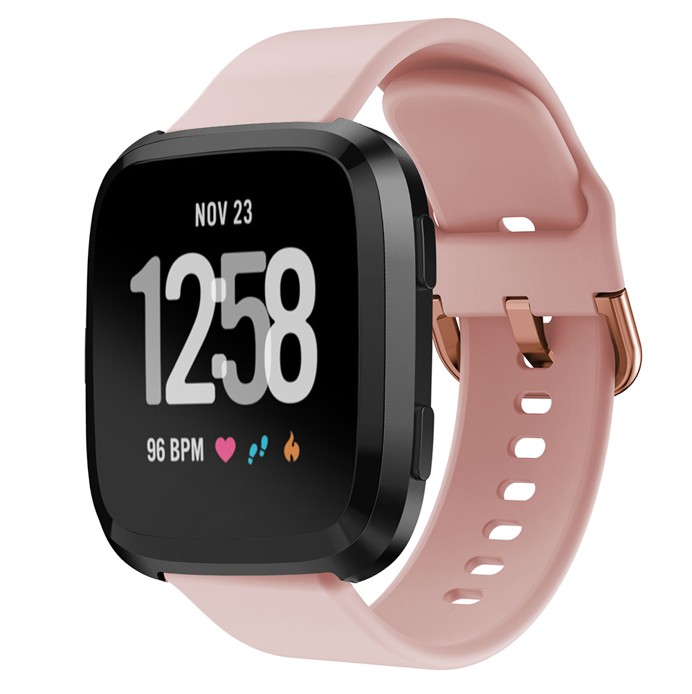 适用Fitbit Versa/versa2快拆硅胶手表表带Versa Lite运动腕带潮_虎窝淘