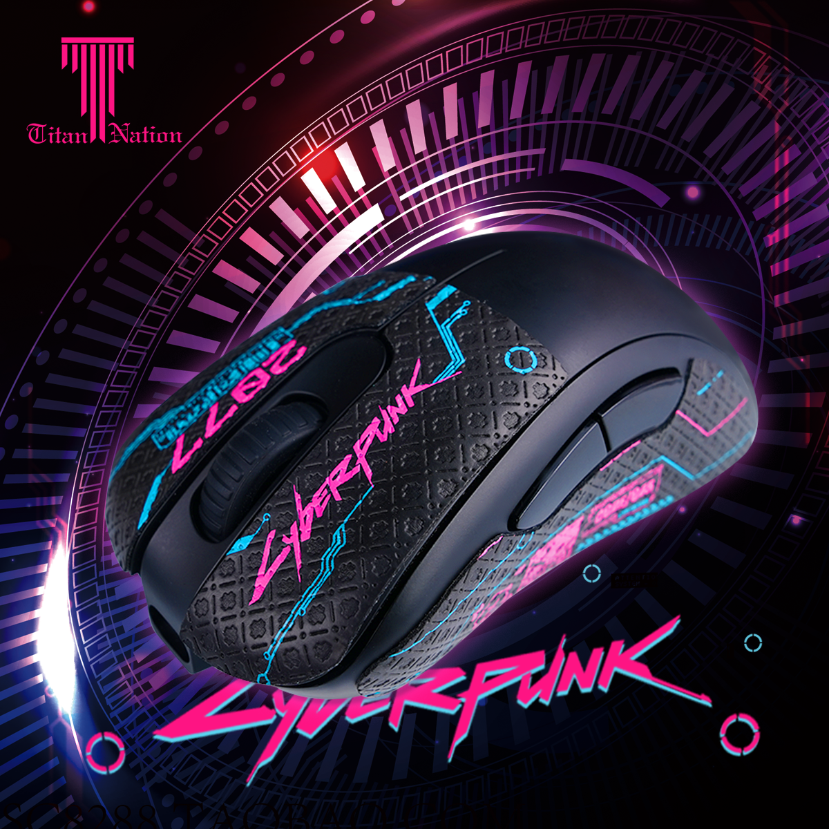 泰坦国度鼠标防滑贴蜥蜴皮适用于卓威EC2-cwDWEC1/EC2/FK2B/ZA12 - 图0