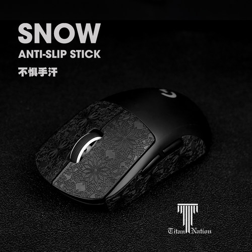 泰坦国度蜥蜴皮鼠标防滑防汗贴适用于GPW/GPW2/GPW3毒蝰雪花纹 - 图0
