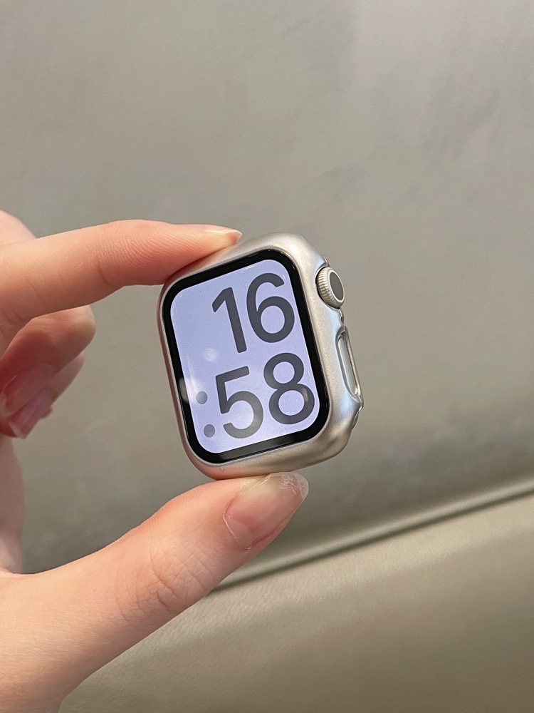 iSYOU·AppleWatch保护壳透明表框iwatchs9表壳带钻硅胶款硬壳-图0