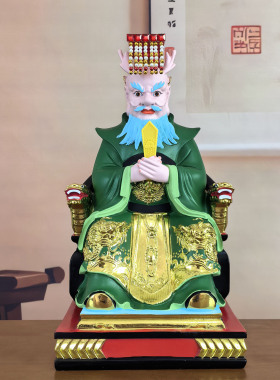 四海龙王树脂佛像16寸庭院摆件