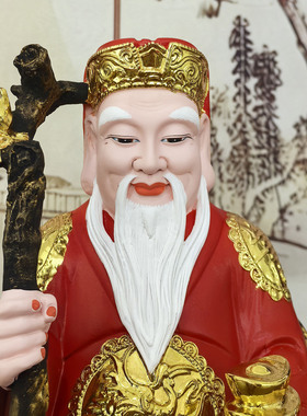 树脂山神爷奶神像摆件山神爷爷