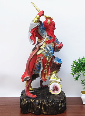 王灵官神像树脂佛像火神王天君像树脂 彩绘神像王灵官