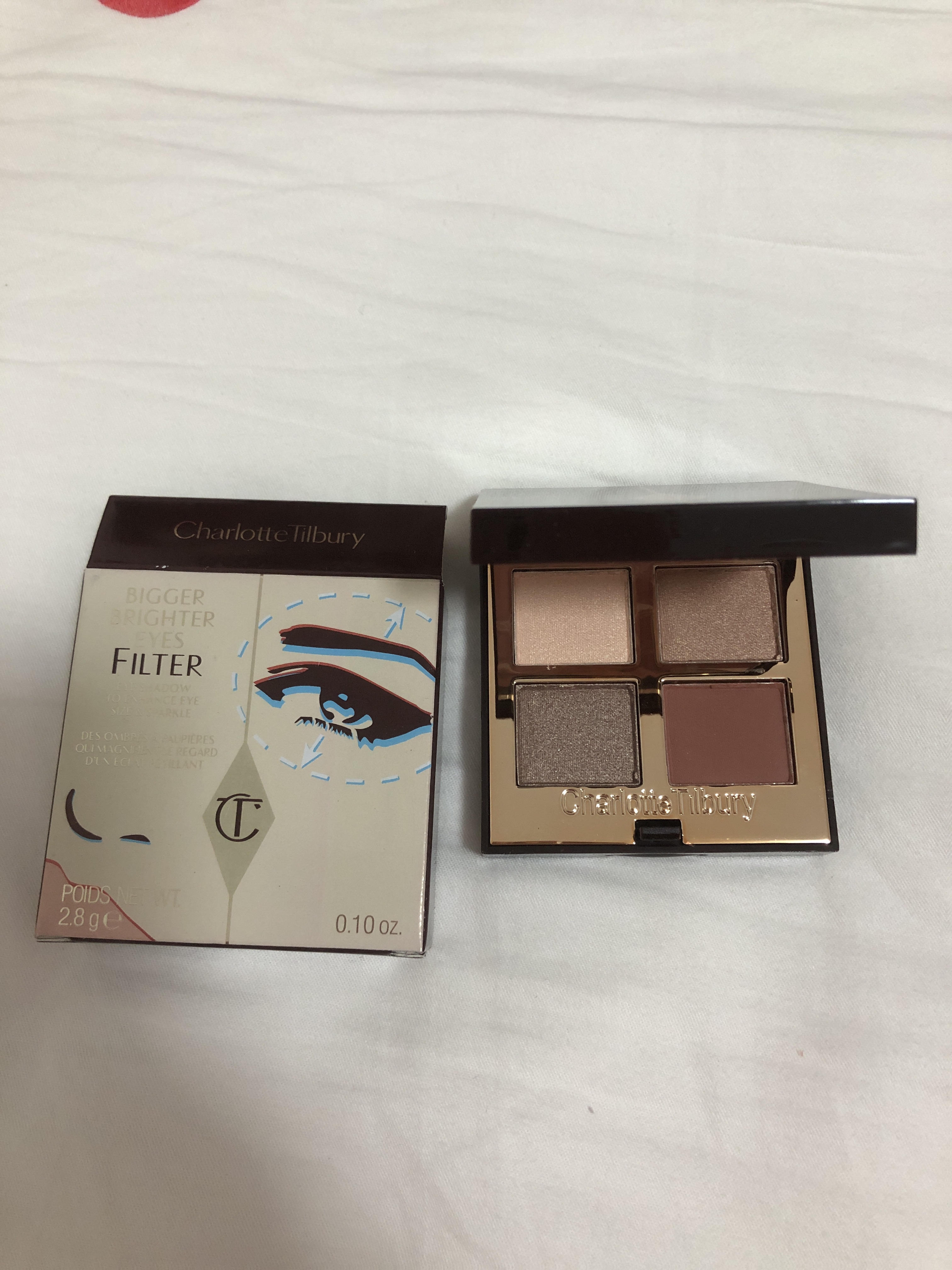 香港采购Charlotte Tilbury CT四色眼影中样2.8g细闪哑光大地色 - 图2