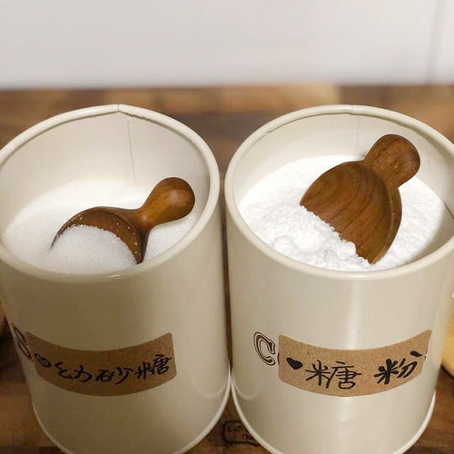 泰国进口 chabatree 柚木茶勺茶匙日式家用实木可爱糖勺无漆无蜡 - 图0
