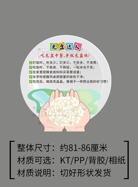爱珍惜勤俭节约粮食光盘行动校园黑板报初中小学教室班级装饰布置