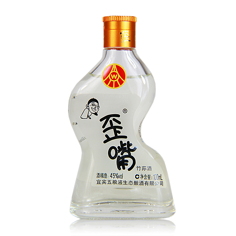 五粮液生态公司歪嘴小酒45度 100ml*6瓶浓香型配制酒流通小酒