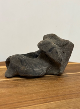 兔子/ 天然太湖石原石摆件 象形石头 书桌办公桌 文房笔筒笔架