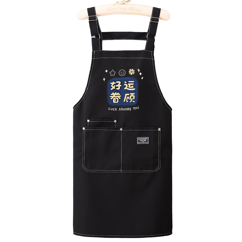 牛仔围裙成人厨房家用围腰男女加肥中长款纯色可调背带超市工作服,淘宝优惠券,粉丝福利购,淘宝优惠卷