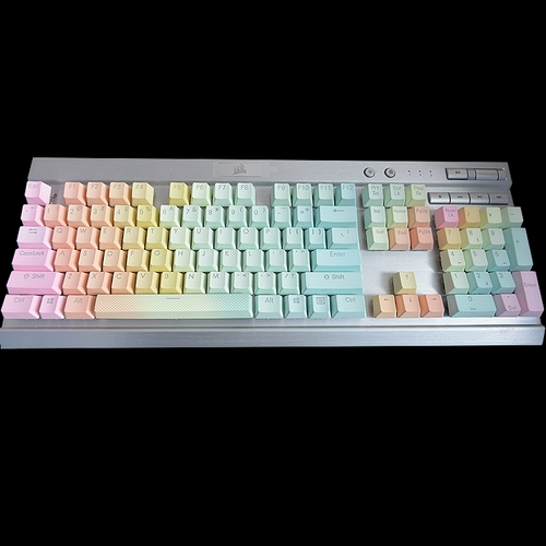 [Мастерство] Пиратская лодка K70K65K95 Специальный синий демон джи радужная радуга PBT-клавиша бесплатно подарки по доставке.