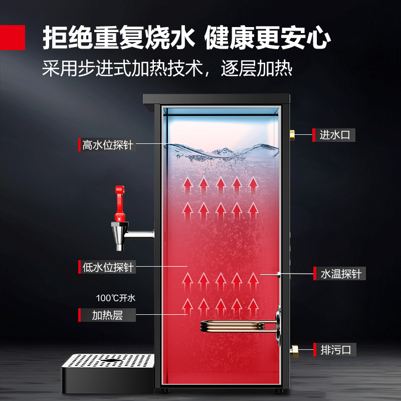 德玛仕步进式开水器商用开水机电热全自动吧台热水机热水器烧水器,淘宝优惠券,粉丝福利购,淘宝优惠卷