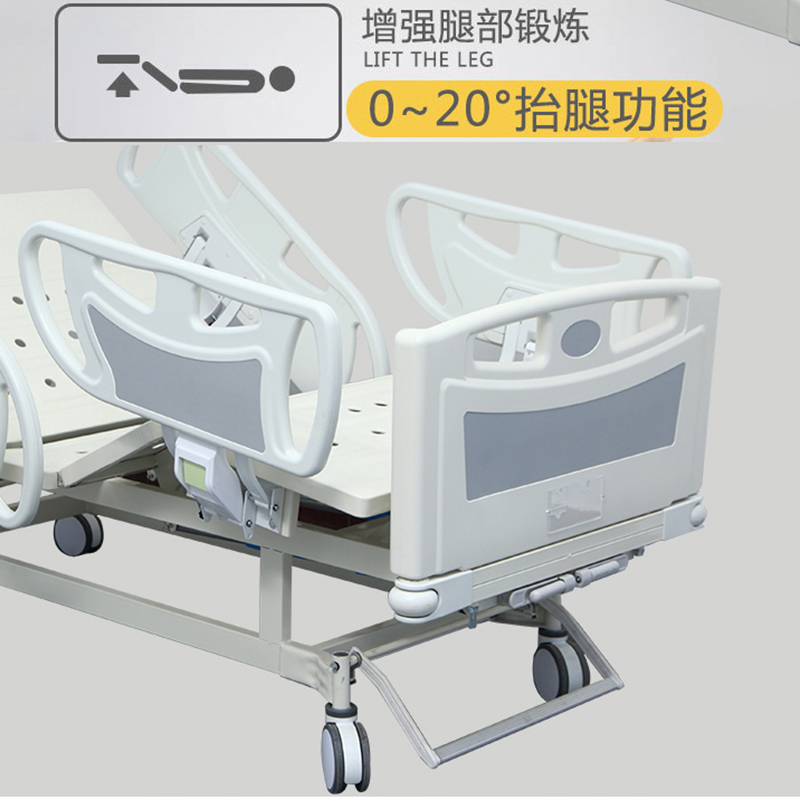 手动双摇式护理床一体式适老化床家用老人移动病床医院养老院定制 - 图1