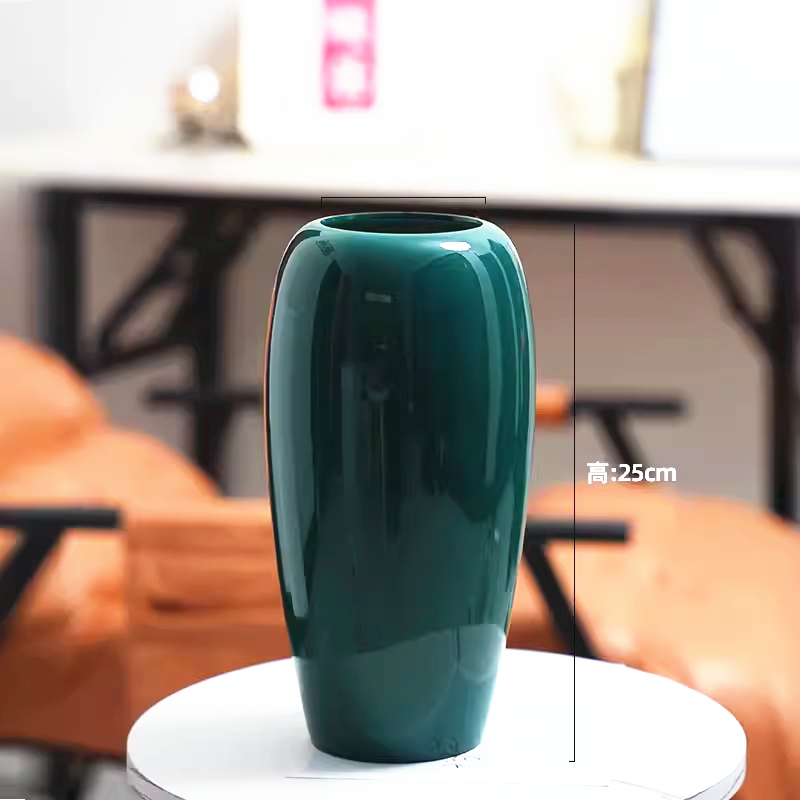 中国风陶瓷银柳专用花瓶摆件室内客厅桌面插花干花仿真花卉绿植物 - 图2