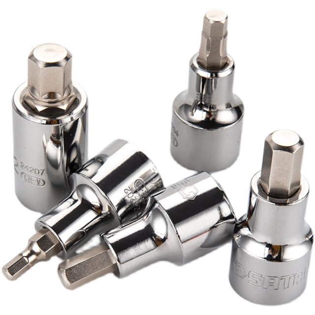 Shida Dafei Hexagonal Rotary Tool Sleeve 12.5mm Wrench 1/2-port extended hexagonal casing piece tool