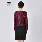 邢氏 Осенняя длинная юбка, элегантный лонгслив для матери, комплект, платье, 40-50 лет, большой размер