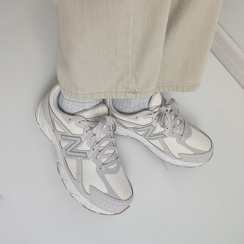 New Balance NB奶油色老爹鞋女子减震运动休闲慢跑鞋W480ST5/SK5 - 图2
