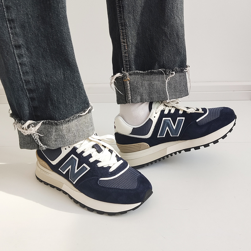 New Balance NB复古经典蓝白灰男女休闲运动慢跑步鞋U574LGBB/LS2-图0