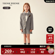 TeenieWeenie Kids Little Bear Girl Dress Girl 23 years Fall Inn suit jacket Peppleskirt Skirt Suit