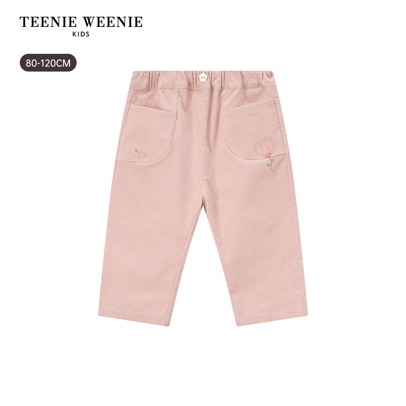 TeenieWeenie Kids小熊童装25年新款秋冬女宝宝可爱灯芯绒萝卜裤,淘宝优惠券,粉丝福利购,淘宝优惠卷