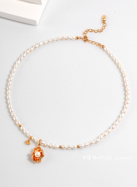 「禧饰」法式海浪元素项链气质高级感项链轻奢小众复古风格