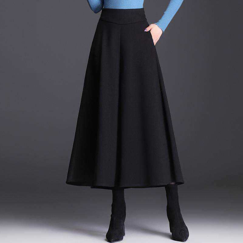 小个子裙裤毛呢宽松阔腿裤休闲女裤子秋冬A字裤裙大脚垂感九分裤,淘宝优惠券,粉丝福利购,淘宝优惠卷