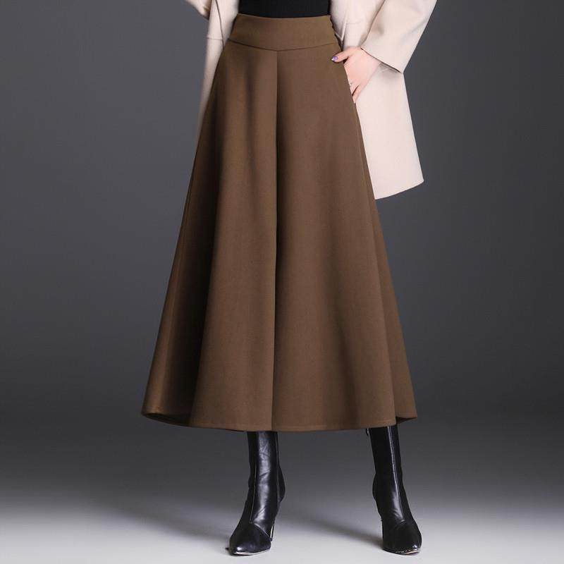 小个子裙裤毛呢宽松阔腿裤休闲女裤子秋冬A字裤裙大脚垂感九分裤,淘宝优惠券,粉丝福利购,淘宝优惠卷