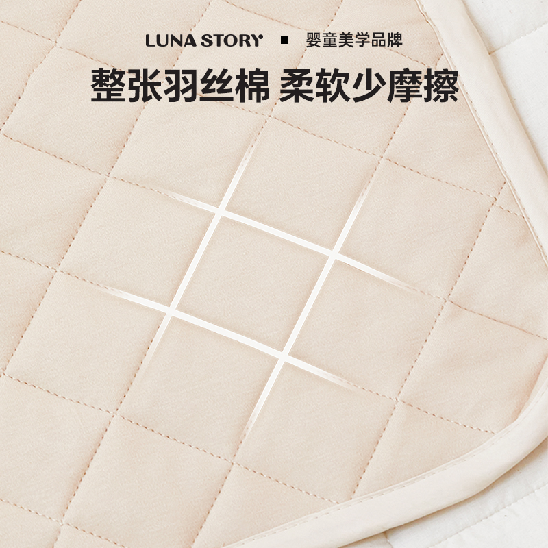 lunastory布垫布套宝宝爬爬垫家用加厚防滑婴儿童爬行垫保护垫套 - 图1