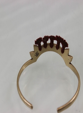 轻奢民族风流苏钻饰开口手镯