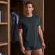 Embry's IVU men's counter new product summer round neck short-sleeved cotton pajamas home tops UD00179