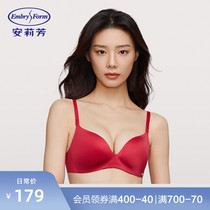 (no nullids) Anli Fangs life year without marks red underwear female small breasts not empty cup slim bra EBW0247