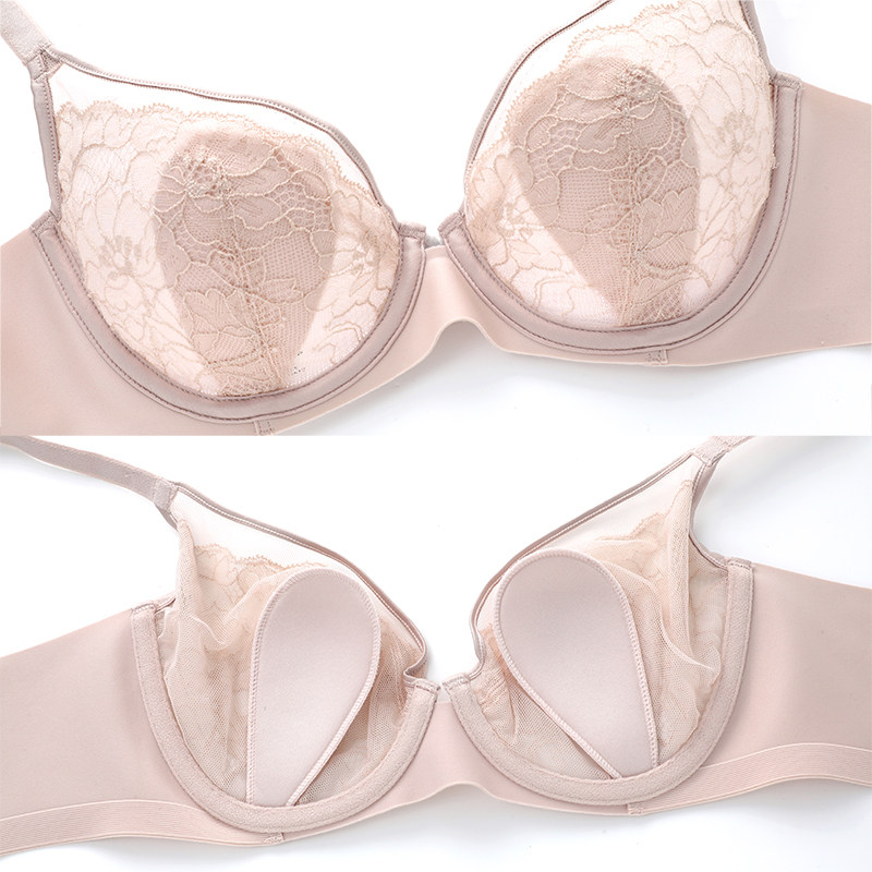 【列维斯蕾丝】安莉芳兔耳朵单层围女士文胸大胸显小内衣EB00776,淘宝优惠券,粉丝福利购,淘宝优惠卷