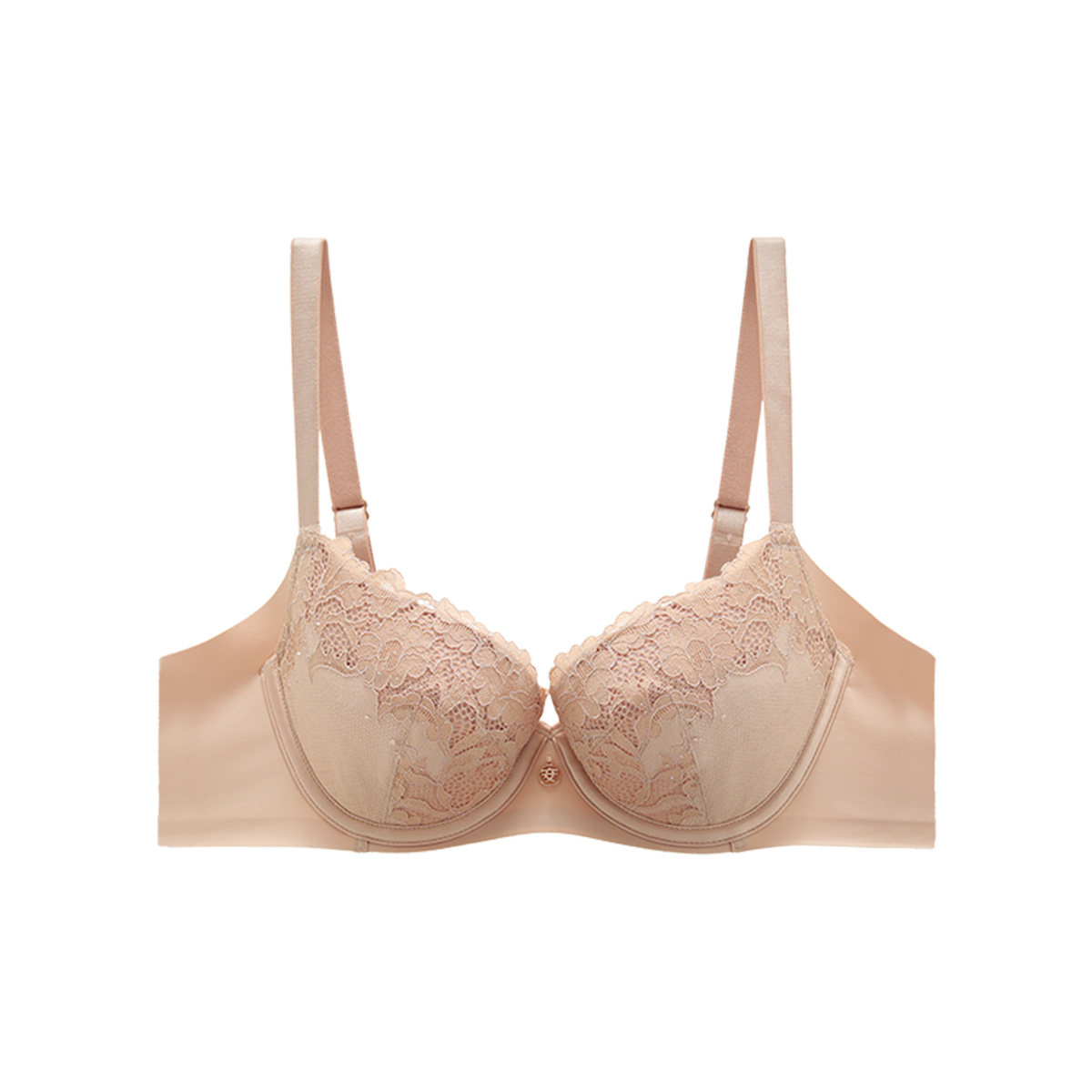 安莉芳商场同款蕾丝花边女文胸大胸显小软钢圈本命年红色舒适内衣,淘宝优惠券,粉丝福利购,淘宝优惠卷