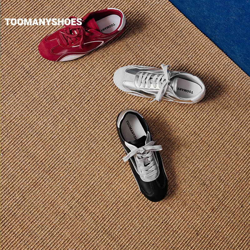 Toomanyshoes女鞋2025一见心动时尚板鞋女复古德训鞋,淘宝优惠券,粉丝福利购,淘宝优惠卷