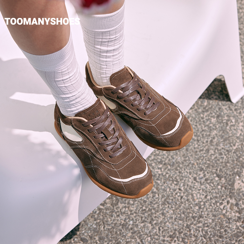 【主播推荐】Toomanyshoes奶油华夫运动休闲阿甘鞋复古德训鞋