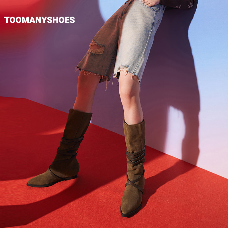 toomanyshoes 2022新款西部女骑士靴 toomanyshoes时装靴