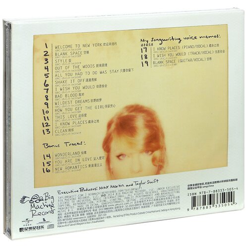 正版 霉霉 泰勒斯威夫特 Taylor Swift 1989专辑CD+歌词本+拍立得 - 图1