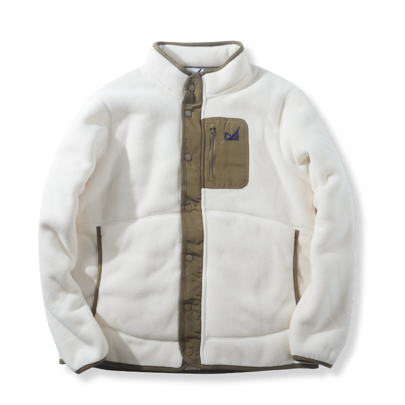 秋季山系重磅户外摇粒绒立领夹克男士加绒加厚保暖拼色修身外套潮,淘宝优惠券,粉丝福利购,淘宝优惠卷