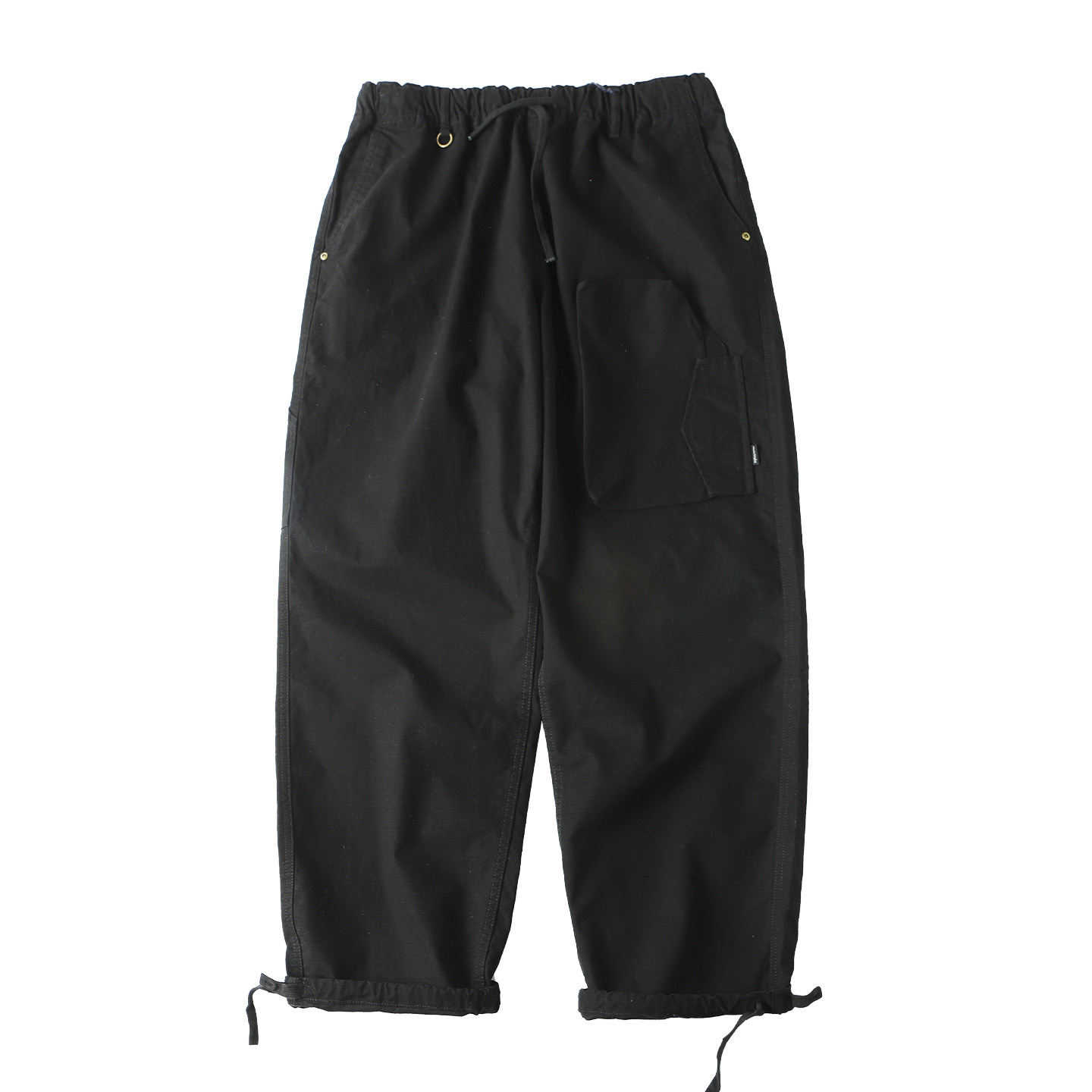 春秋季美式复古纯棉工装裤男宽松大口袋松紧腰可束脚水洗做旧长裤,淘宝优惠券,粉丝福利购,淘宝优惠卷