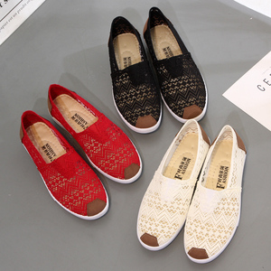 网面帆布女鞋运动鞋