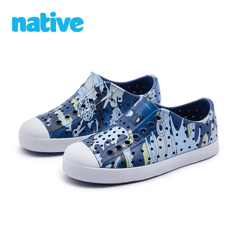 native儿童洞洞鞋凉鞋男童户外拖鞋防滑水鞋女童宝宝透气塑料童鞋,淘宝优惠券,粉丝福利购,淘宝优惠卷